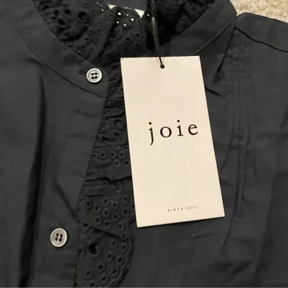 Joie Amiens Cotton Ruffle Detail Top - Picture 6 of 6